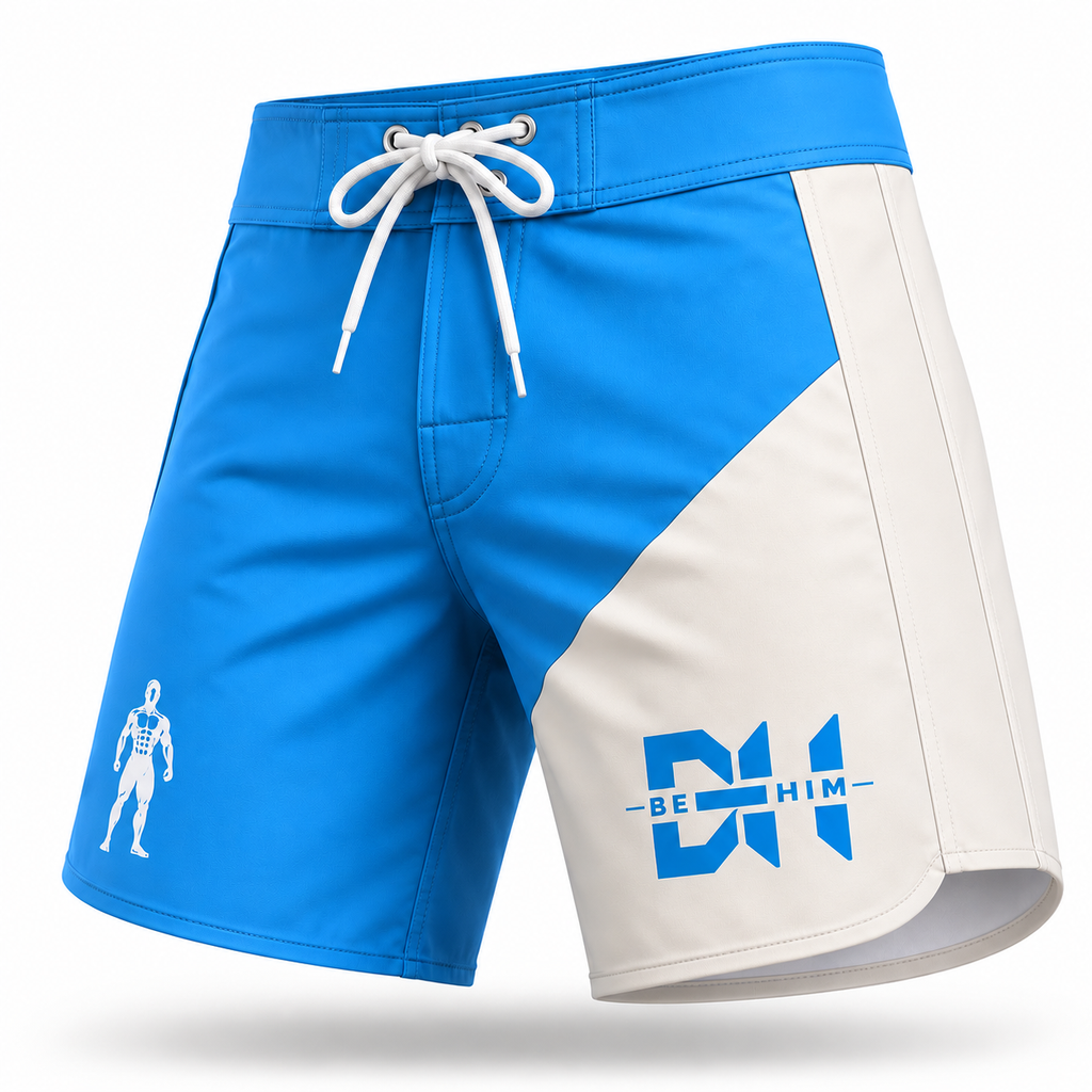 Cloud Nines - BE HIM Men’s Physique Competition Board Shorts (Slim Fit)