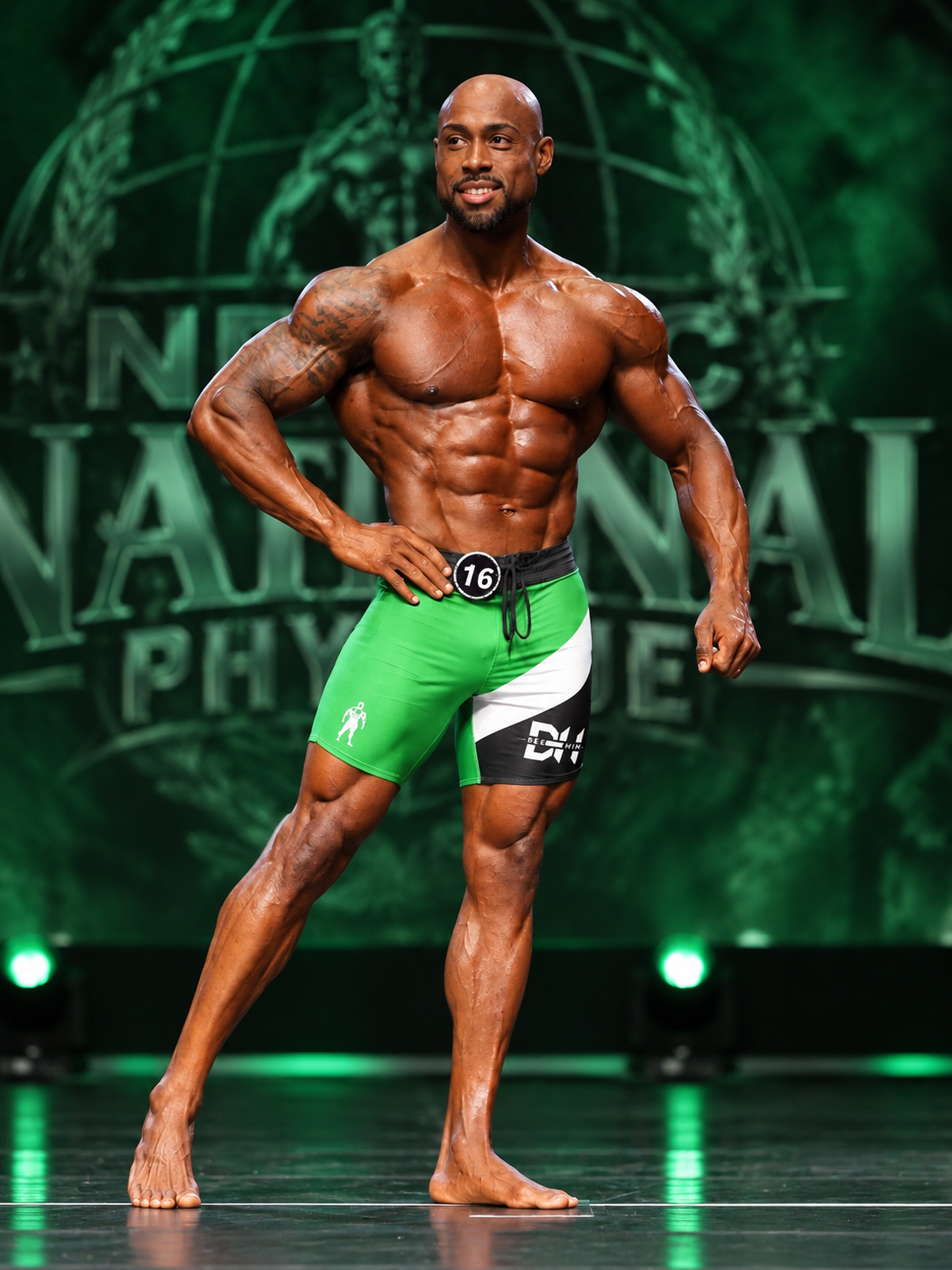 SURGE - BE HIM Men’s Physique Competition Board Shorts (Slim Fit)